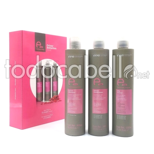 Eva Professional Pack E-Line Color (Champú 300ml + Acondicionador 300ml + Fix Color 300ml)