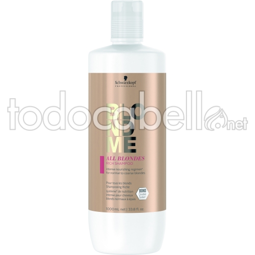 Schwarzkopf Blondme RICH Shampooing Cheveux blonds épais 1000ml