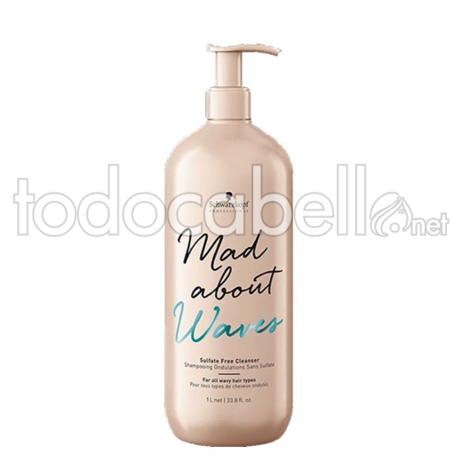 Schwarzkopf Mad À propos de Waves Sulfate-Free Shampoo 1000 ml