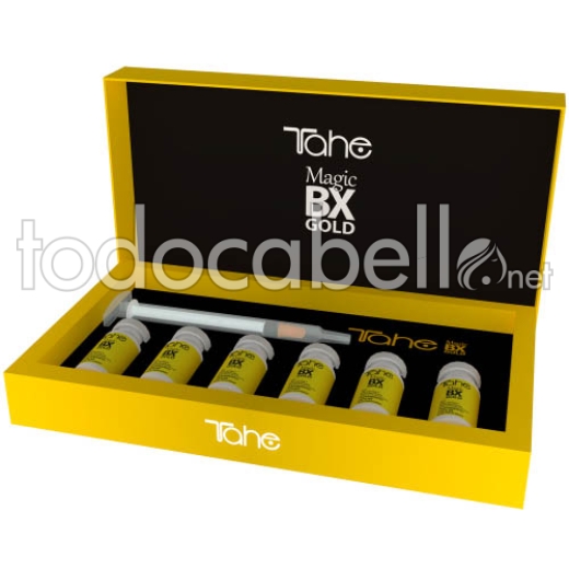 Traitement pour cheveux concentré Tahe Magic BX Gold 6x10ml