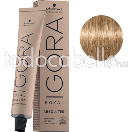 Schwarzkopf Tinte Igora Royal Absolutes Rubio Muy Claro Beige Natural