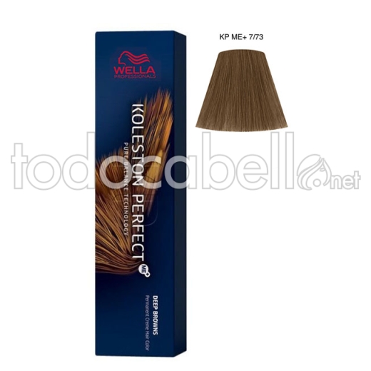 Wella Koleston Perfect ME+ Deep Browns 7/73 Blond moyen brun doré 60ml