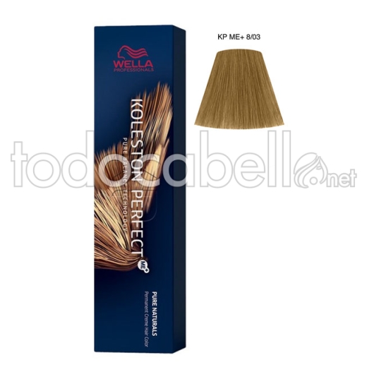 Wella Koleston Perfect ME+ Pure Naturals 8/03 Blond clair naturel doré 60ml