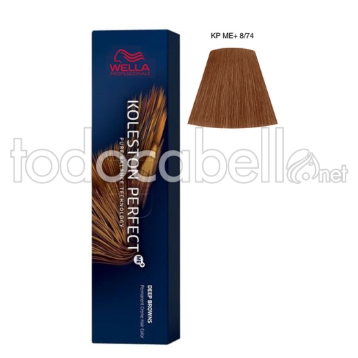 Wella Koleston Perfect ME+ Deep Browns 8/74 Blonde Acajou Marron Clair 60ml