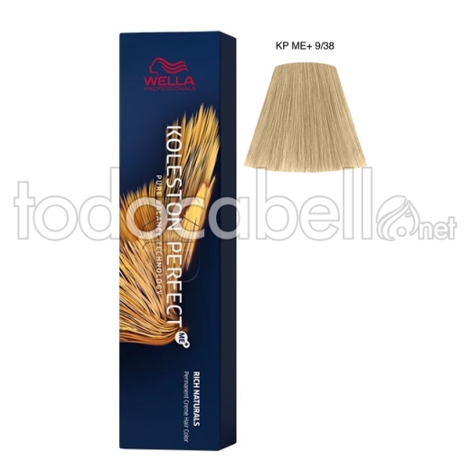 Wella Koleston Perfect ME+ Rich Naturals 9/38 Perle d'or très claire blonde 60ml