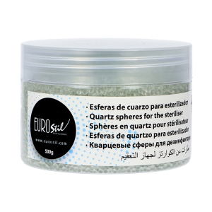 BOUTEILLE DE SPHERES DE QUARTZ 500 GRMS.