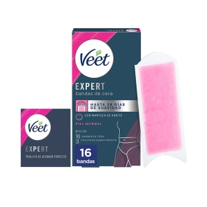 Veet Expert Bikini Bandas De Cera Depilatorias Piel Normal 16 U