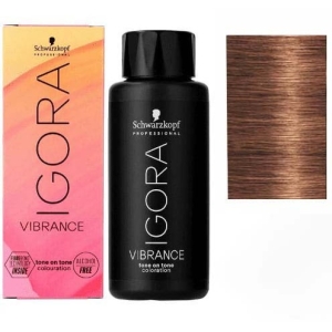 Schwarzkopf Demi-Permanent Dye Igora Vibrance 7-57 Blonde Dorée Moyenne Cuivre 60ml