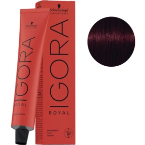 Tint Schwarzkopf Igora Royal 4-99 Brun moyen Violet + extra Oxigenada Kosswell