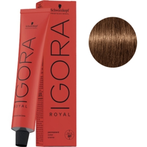 Tint Schwarzkopf Igora Royal 7-55 Medium Blonde Dorado Intense + Oxigenada Kosswell