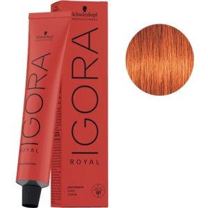 Tint Schwarzkopf Igora Royal 7-77 Blond moyen Cobrizo Intense + Oxigenada Kosswell