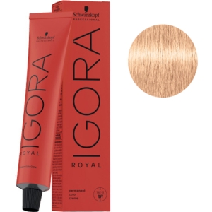 Tint Schwarzkopf Igora Royal Beige 9,5 à 49 froid + Oxigenada Kosswell