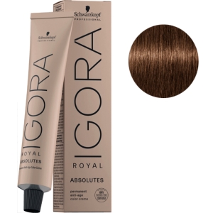 Tint Schwarzkopf Igora Royal Absolutes AGE 6-460 MELANGE Blond foncé Chocolat Beige 60ml